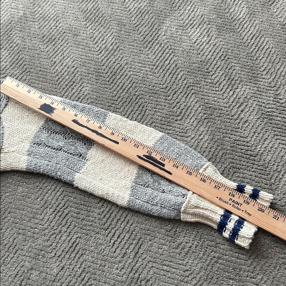 Free People Women’s Pembrook Oversize Sweater In Ivory Combo Size XS - Picture 10 of 12